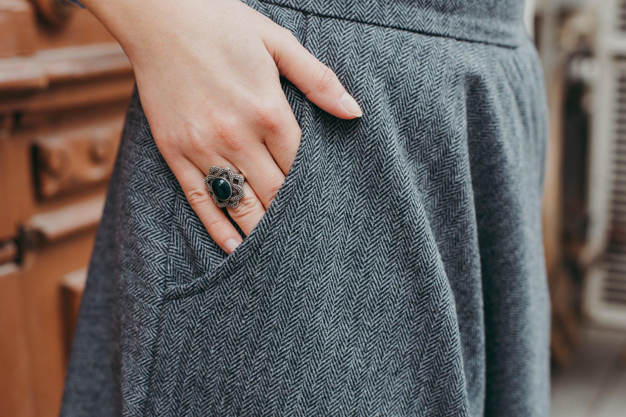 Gray Formal Trousers